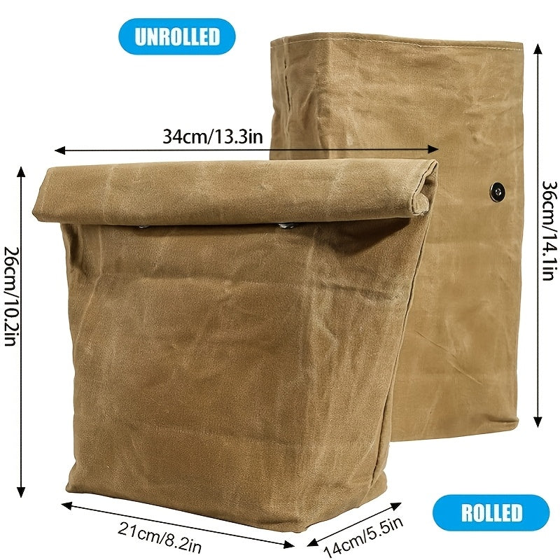 1pc Portable Foldable Insulated Lunch Bag, Multi-Scene  Bento Storage Tote, Outdoor Camping Picnic Party BBQ Food and Drink Fresh-Keeping Bag, Reusable Lightweight Durable Storage Bag for Daily Grocery Shopping, Supermarket Shopping, and Vegetable