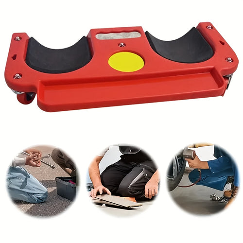 1pc 3-in-1 Rolling Knee Pad Platform Is Made Of ABS Material And Features A Mechanical Repair Slide, Magnetic Tool Tray And Cushioned Kneeling Pad. Suitable for Use In Car Repair, Garages, Floors, And Workshops Car Repair Tool, Mechanic Creeper Board