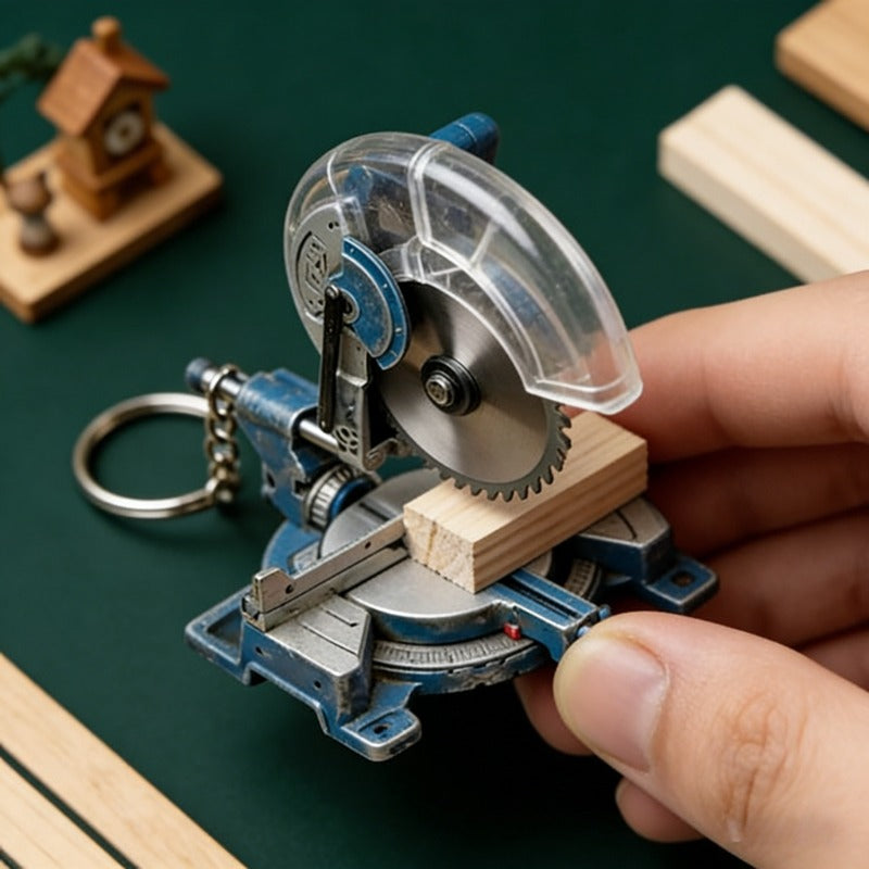 2-In-1 Mini Cutter Keychain, Portable Chainsaw Model Key Ring, Creative Mini Tool Pendant, Stylish Daily Wear Accessory, Perfect Small Gift for Holiday, Party Favors And Souvenirs