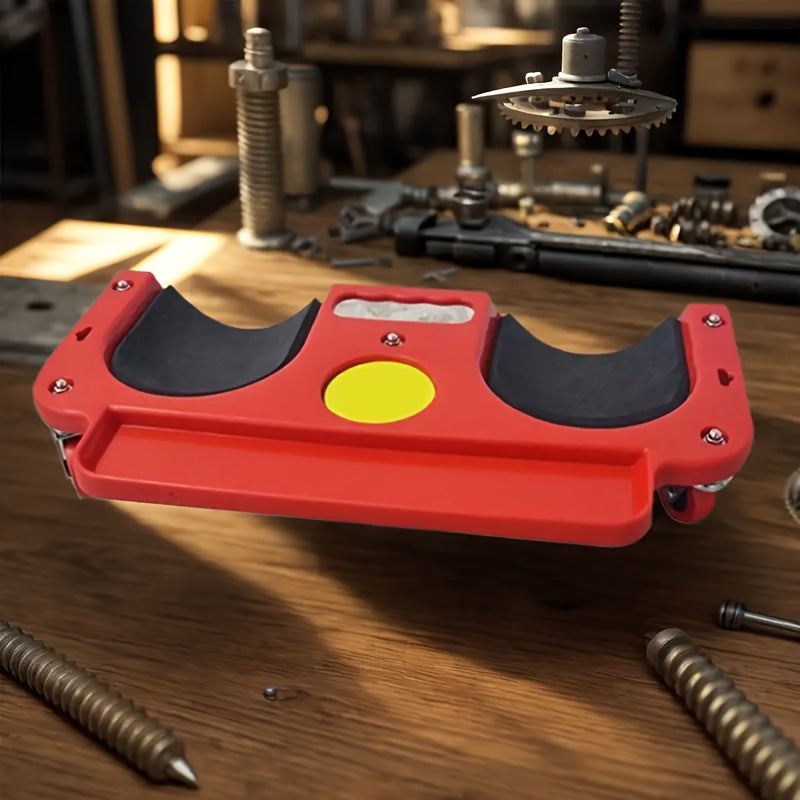 1pc 3-in-1 Rolling Knee Pad Platform Is Made Of ABS Material And Features A Mechanical Repair Slide, Magnetic Tool Tray And Cushioned Kneeling Pad. Suitable for Use In Car Repair, Garages, Floors, And Workshops Car Repair Tool, Mechanic Creeper Board